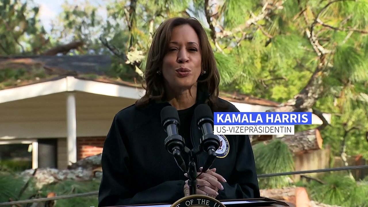 Sturm im US-Wahlkampf: Biden und Harris besuchen Katastrophenregion