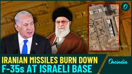 Iran’s Missile Barrage Burn Down F-35 Hangars At Israeli Base| Satellite Images Show Destruction
