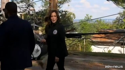 Kamala Harris nelle zone colpite dall'uragano Helene: in arrivo aiuti
