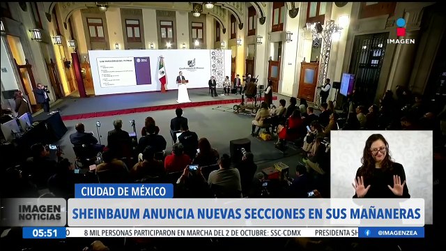 Claudia Sheinbaum anuncia nuevas secciones en sus mañaneras