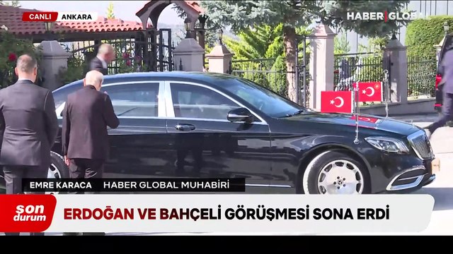 Cumhurbaşkanı Erdoğan ile MHP lideri Bahçeli'nin görüşmesi sona erdi