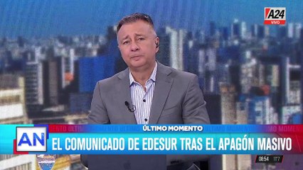 Masivo apagón en zona sur y CABA: el comunicado de Edesur