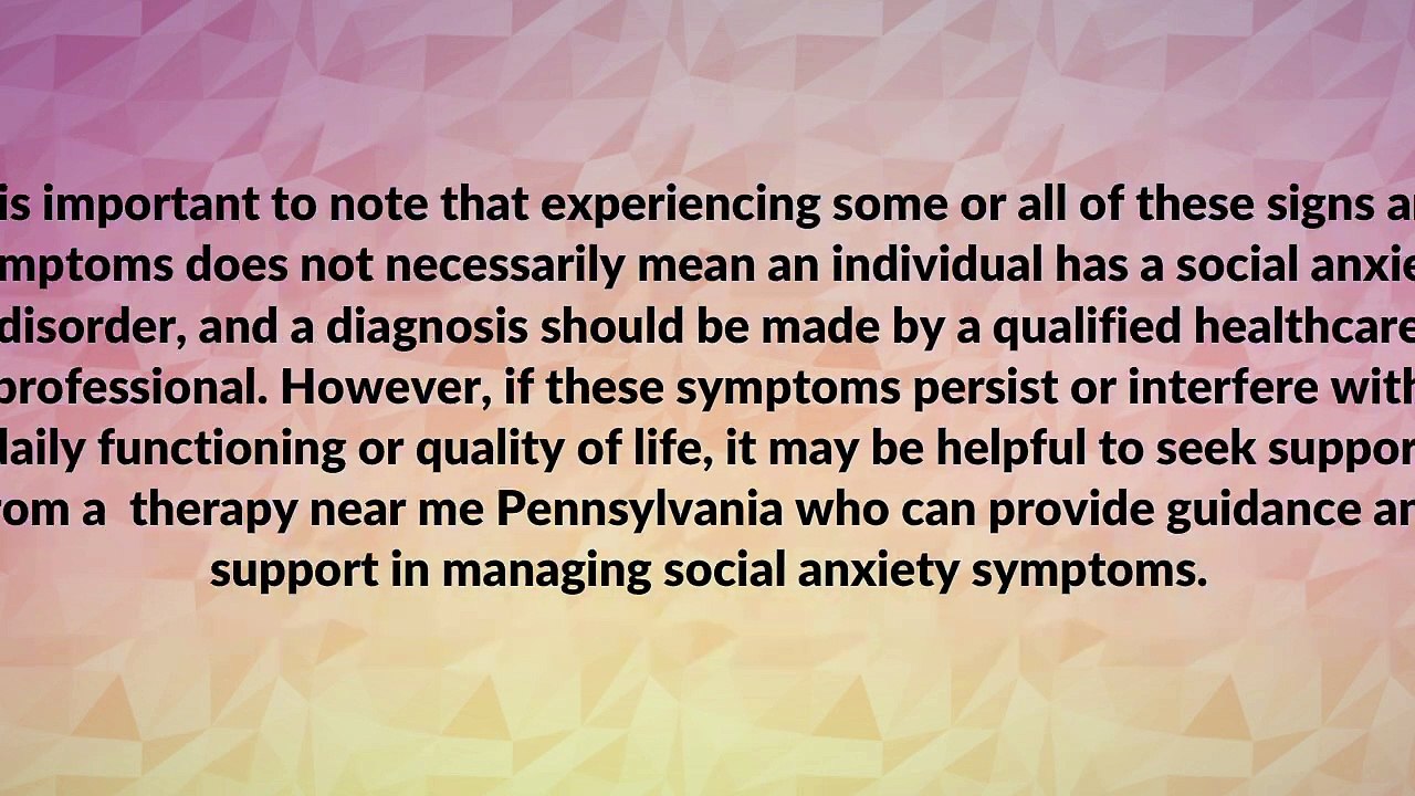 Therapy Near Me Pennsylvania For Social Anxiety-Local Support