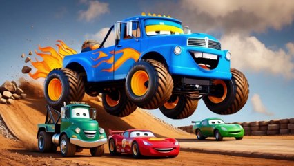 Monster Truck Adventure: Fun Jumps and Flips!