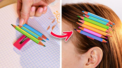 TRANSFORMEZ VOS FOURNITURES SCOLAIRES AVEC CE BRICOLAGE FACILE ET COLORÉ ! 