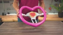 Une jolie roue rose FAIT MAISON pour votre voiture 