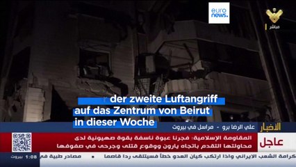 Download Video: Mindestens sechs Tote bei israelischem Luftangriff auf Beirut