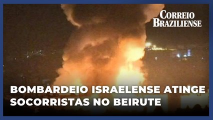 Israel emite ordem de evacuação para áreas do sul de Beirute; bombardeio atinge socorristas