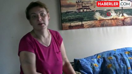 Alevlerin arasında korku dolu bekleyiş kamerada...Yangına uykuda yakalanan kadın alevlerin arasında kaldı, battaniyeyle korunmaya çalıştı