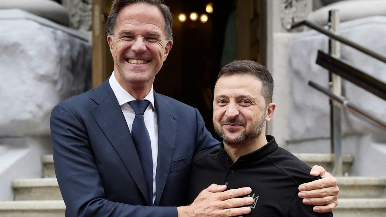 Rutte bekräftigt in Ukraine Unterstützung der Nato