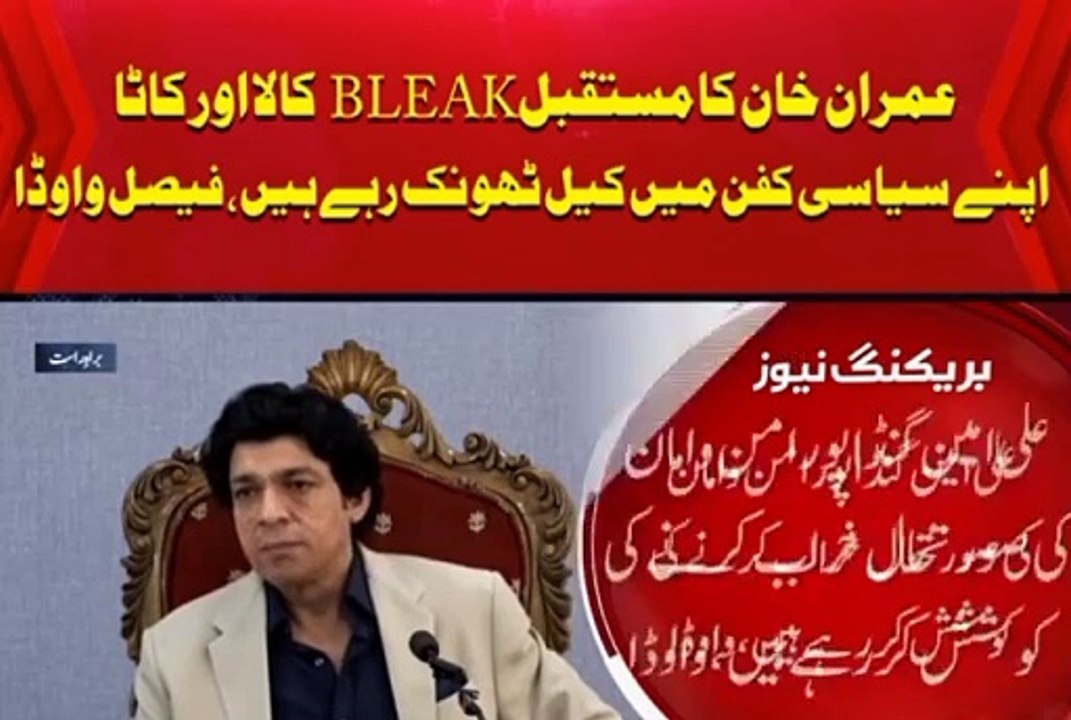 Emergency press conference senator Faisal wawda critical press conference against PTI CM kpk Ali Ameen and Imran Khan