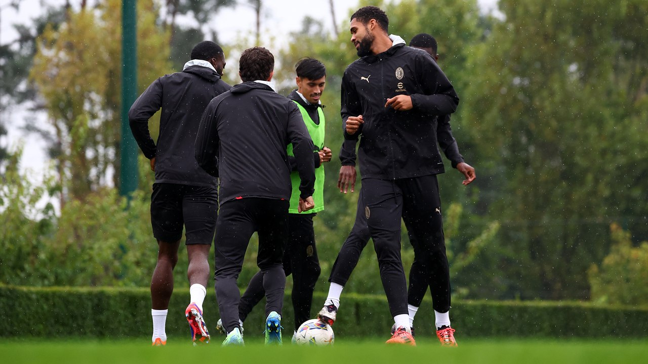 In campo a Milanello con la Fiorentina nel mirino