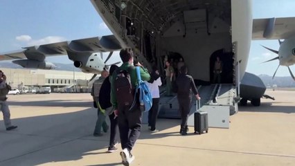 레바논 대탈출...독일·스페인 군용기로 자국민 수송 / YTN