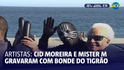 Cid Moreira e Mister M gravaram clipe com Bonde do Tigrão