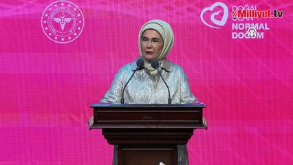 Emine Erdoğan'dan anne adaylarına normal doğum çağrısı