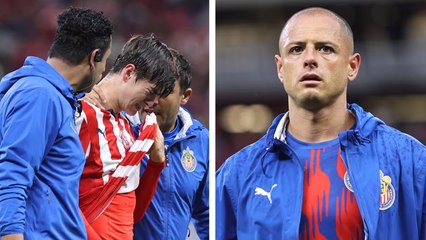 Chicharito demuestra su liderazgo en Chivas con su apoyo a la 'Hormiga' González tras su lesión