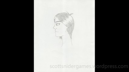 Manga Portrait (Side View) Pencil Sketch Video #7 (10-03-2024)