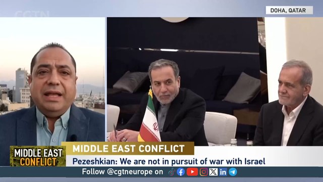 Iranian President Masoud Pezeshkian is in Doha for summit talks