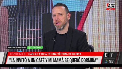  HABLA LA HIJA DE UNA VÍCTIMA DE GLORIA,  LA "VIUDA NEGRA"