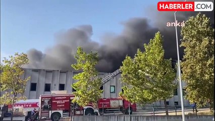 Tekirdağ'da Organize Sanayi Bölgesinde Fabrika Yangını