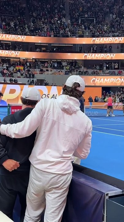 JCF quietly wiping away tears