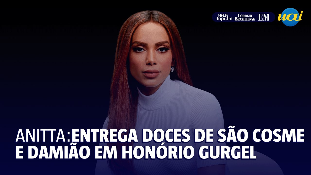 Anitta: entrega doces de São Cosme e Damião em Honório Gurgel