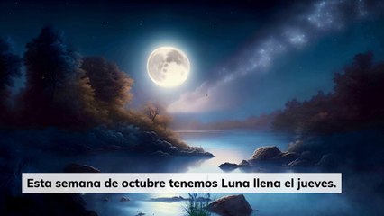 Calendario Lunar del 14 al 20 de octubre de 2024: Luna llena de octubre