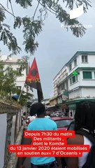 Militants du Komité 13 Janvié devant la Cours d'appel