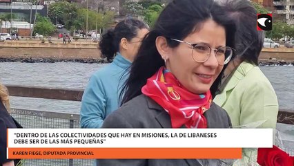 "Dentro de las colectividades que hay en misiones, la de libaneses debe ser de las más pequeñas"
