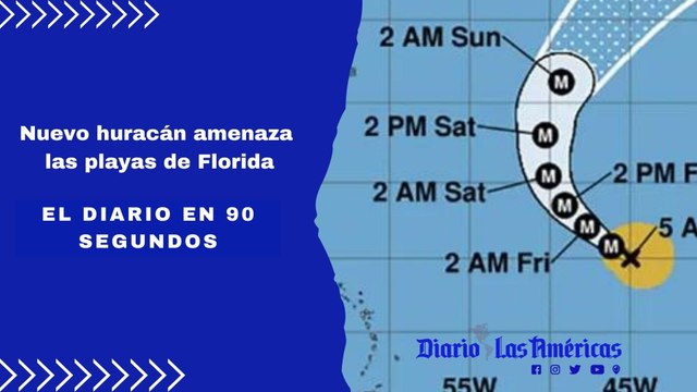 Nuevo huracán amenaza las playas de Florida | El Diario en 90 segundos