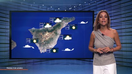 La previsión del tiempo en Canarias para el 4 de octubre de 2024, en Atlántico Televisión.