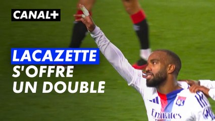 Le doublé d'Alexandre Lacazette avec Lyon juste avant la pause - Ligue Europa 2024-25 (J2)
