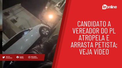 Candidato a vereador do PL atropela e arrasta petista; veja vídeo
