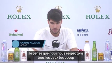 Shanghai - Alcaraz sur Sinner : “Nous ne sommes pas des amis proches”