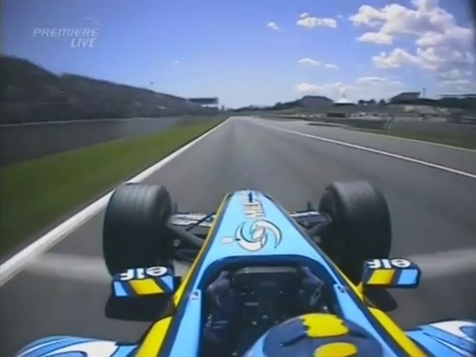 F1 – Jarno Trulli (Renault V10) Onboard – Spain 2004