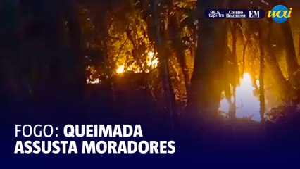 Moradores de cidade no Sul de MG sofrem com queimada próxima a casas