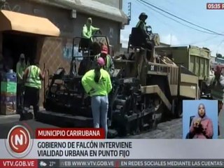 Falcón | Gobierno regional aumenta labores de asfaltado en el municipio Carirubana