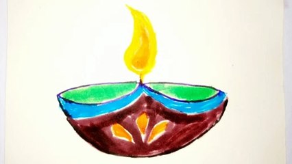 Easy Drawing Diwali diya