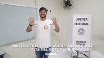 Thiago Araújo fala sobre a importância de ouvir o povo durante a campanha, após votar em Belém