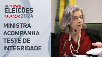 Cármen Lúcia faz balanço da votação: “Quando fecharem as urnas começam as apurações”