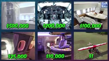 $1 vs $500,000 Plane Ticket!