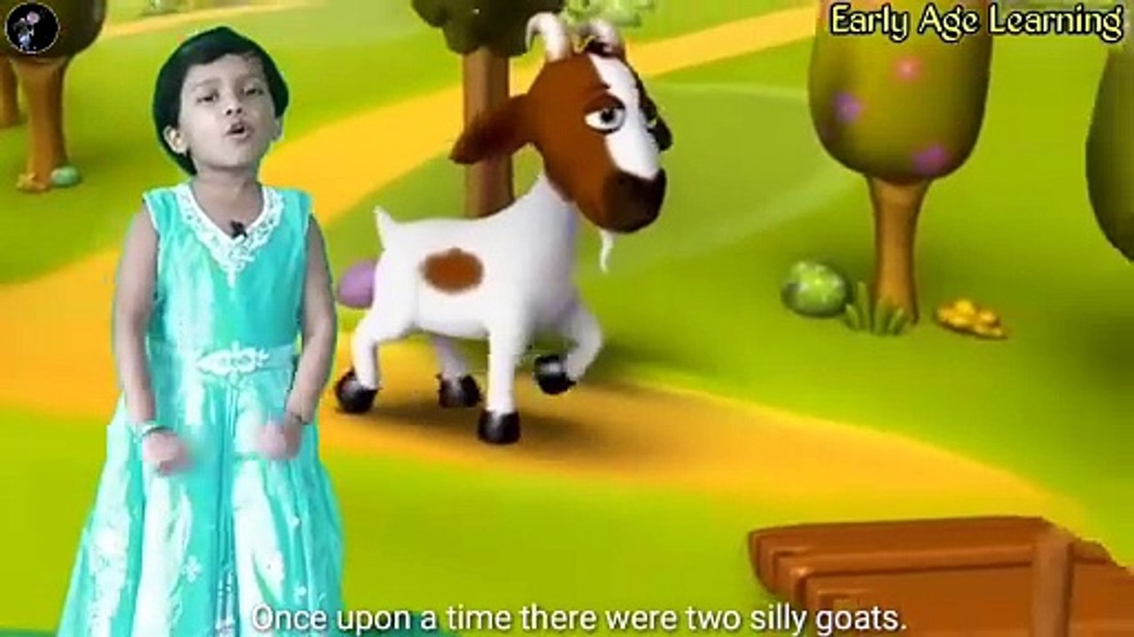 Two silly Goats | moral story two silly goats in english early age learning