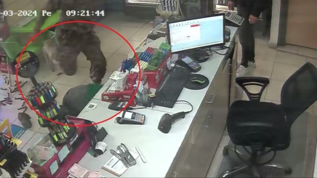 Özel harekat polisleri ile akaryakıt istasyonu çalışanı arasındaki kavga kamerada