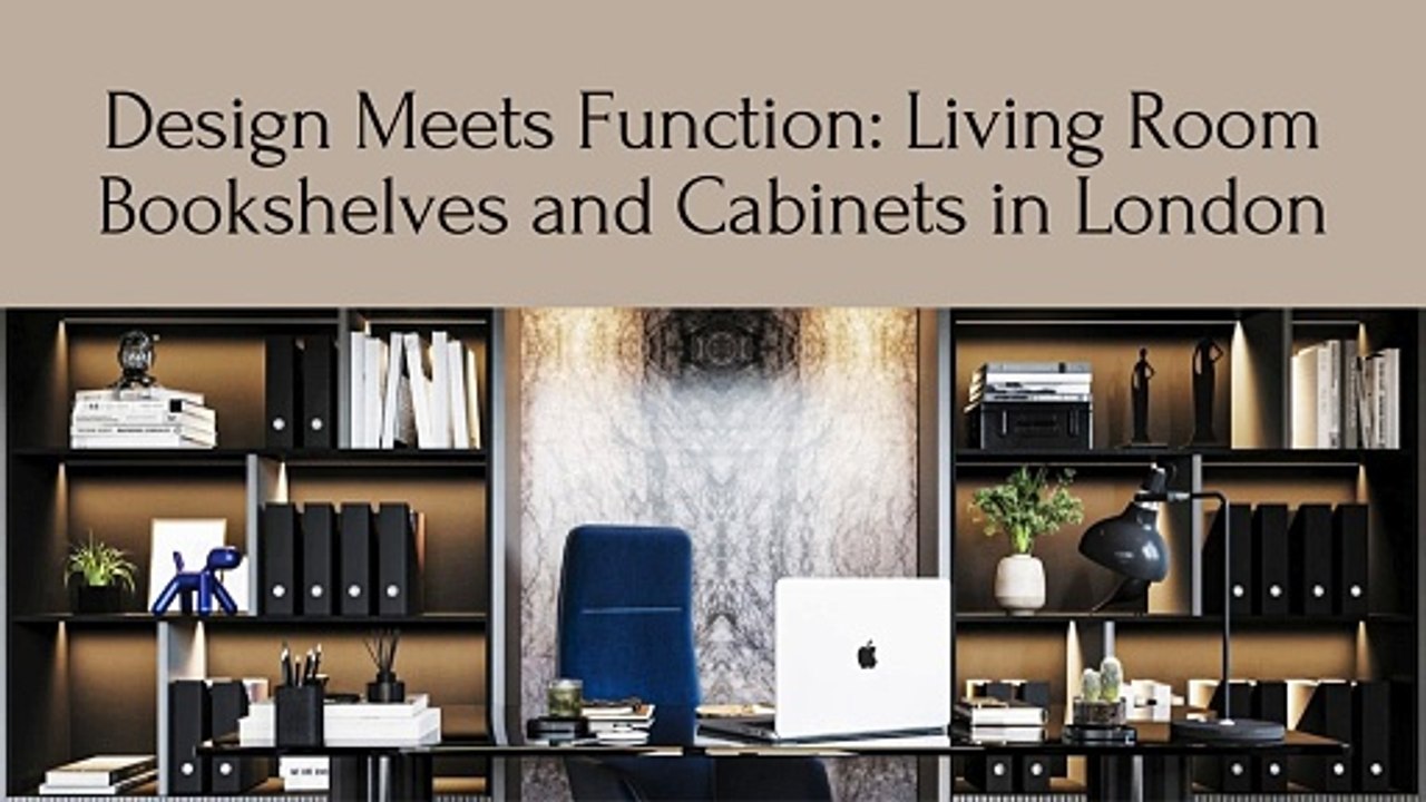 Design Meets Function Living Room Bookshelves and Cabinets in London