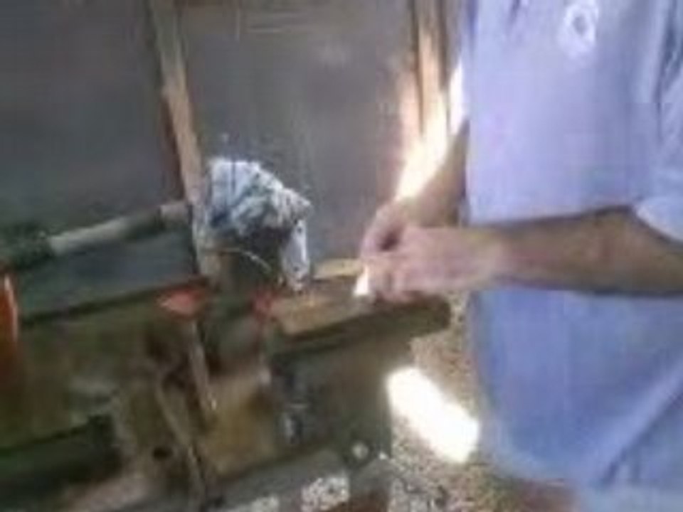 My Father Sharpening A Folding Knife