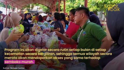 PASAR SEMBAKO MURAH RUTIN SETIAP BULAN DI SETIAP KECAMATAN, PROGRAM HARAPAN BARU H. IYOS SOMANTRI DAN ZAINUL S