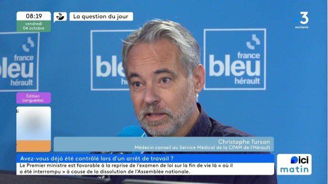 Christophe Tursan, médecin au service médical de l'assurance maladie et secrétaire général adjoint de l'UD FO