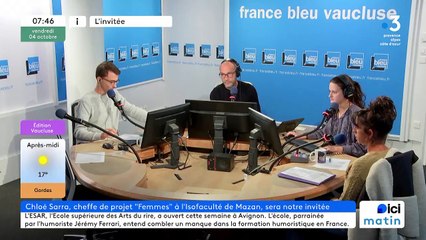 Chloé Sarra, cheffe de projet Femmes à l'Iso faculté de Mazan