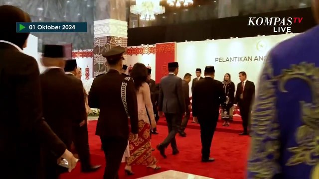 Jokowi Didampingi Prabowo Tiba Hadiri Pelantikan Anggota MPR, DPR dan DPD RI 2024-2029