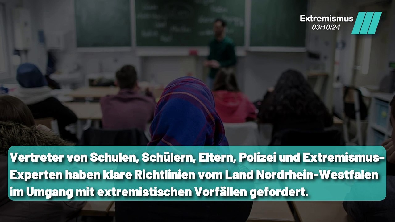 Wie Schulen in NRW auf extremistische Tendenzen reagieren